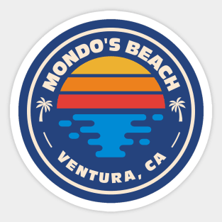 Retro Mondo's Beach Ventura California Vintage Beach Surf Emblem Sticker